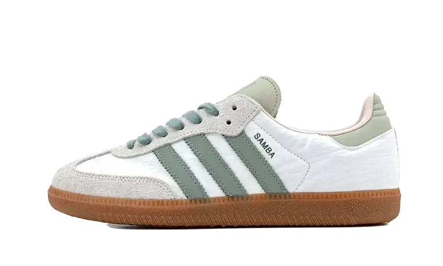 Adidas Samba OG Cloud White Silver Green