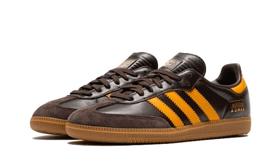 Adidas Samba OG Dark Brown Yellow