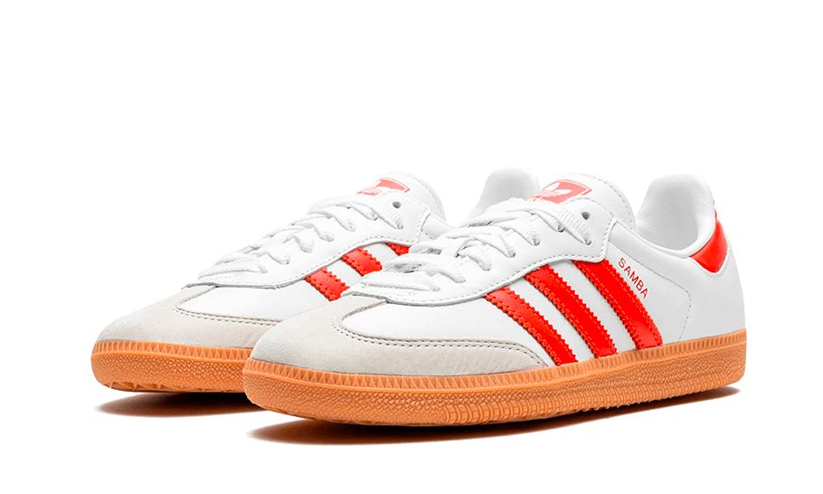 Adidas Samba OG White Solar Red Gum