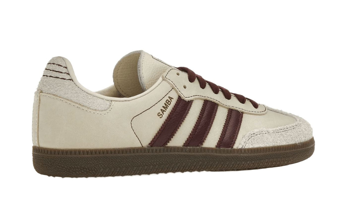 Adidas Samba OG Wonder White Maroon