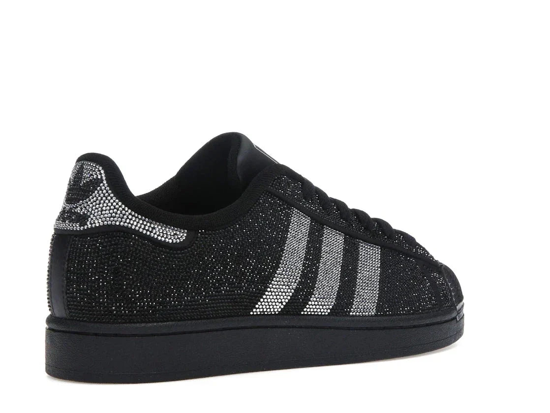 Adidas Superstar II Rhinestone Black Silver