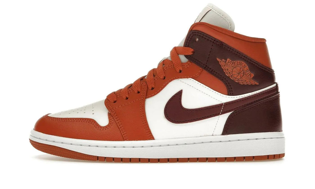 Air Jordan 1 Mid Dusty Peach Night Maroon
