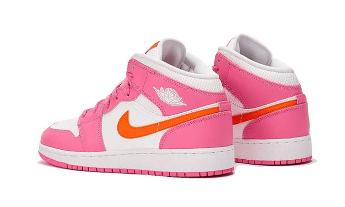 Air Jordan 1 Mid Pinksicle Safety Orange