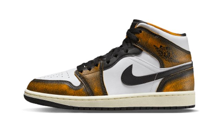 Air Jordan 1 Mid SE Orange Wear-Away
