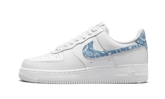Nike Air Force 1 Low '07 Essential White Worn Blue Paisley