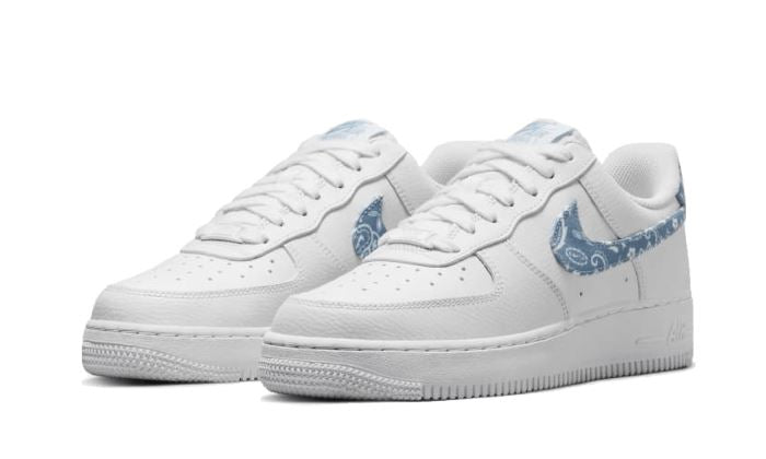 Nike Air Force 1 Low '07 Essential White Worn Blue Paisley