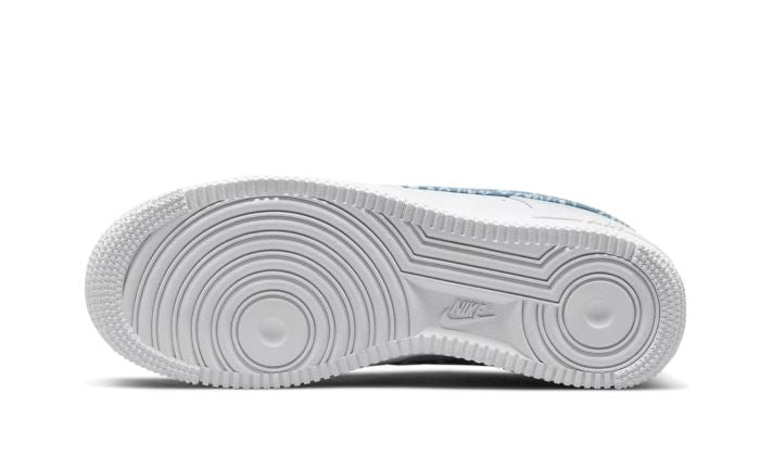 Nike Air Force 1 Low '07 Essential White Worn Blue Paisley