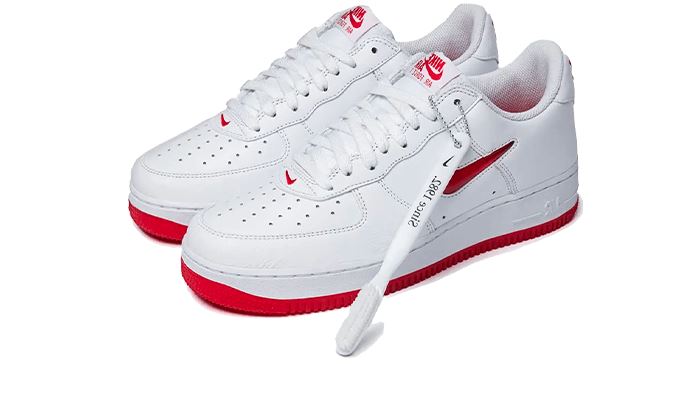 Nike Air Force 1 Low '07 Retro Color of the Month Jewel Swoosh University Red