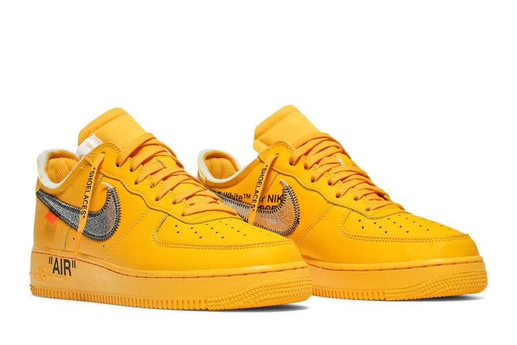 Nike Air Force 1 Low Off-White University Gold Metallic Silver