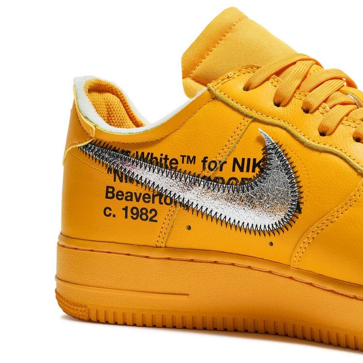 Nike Air Force 1 Low Off-White University Gold Metallic Silver