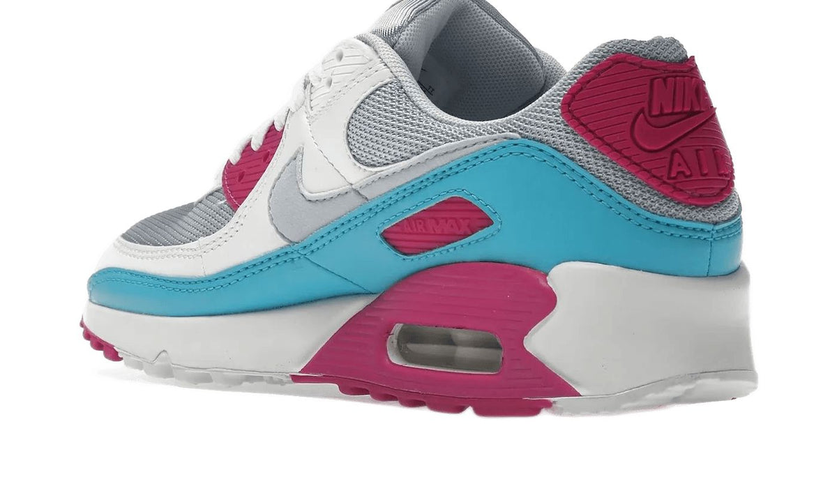 Nike Air Max 90 White Vivid Pink Light Blue Fury