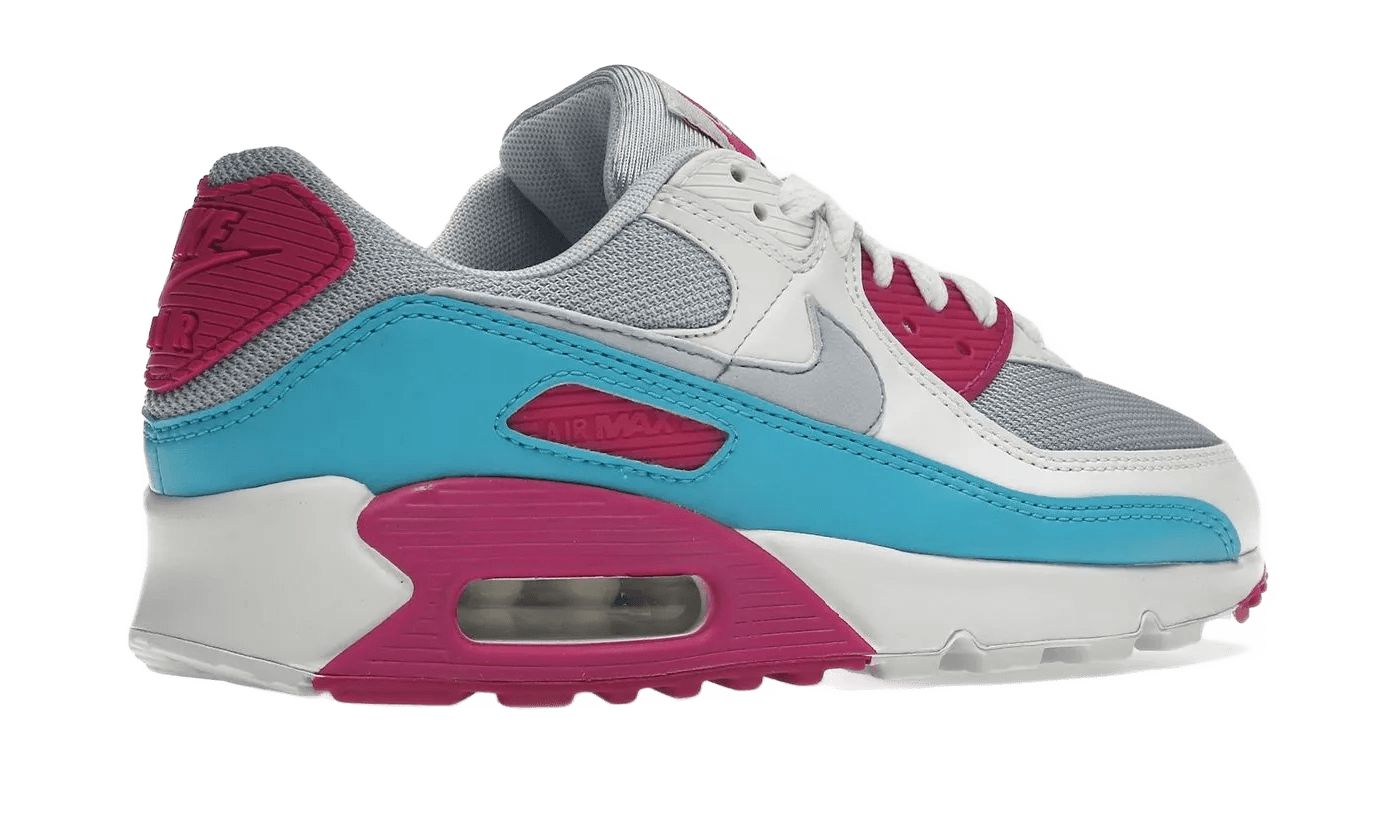 Nike Air Max 90 White Vivid Pink Light Blue Fury
