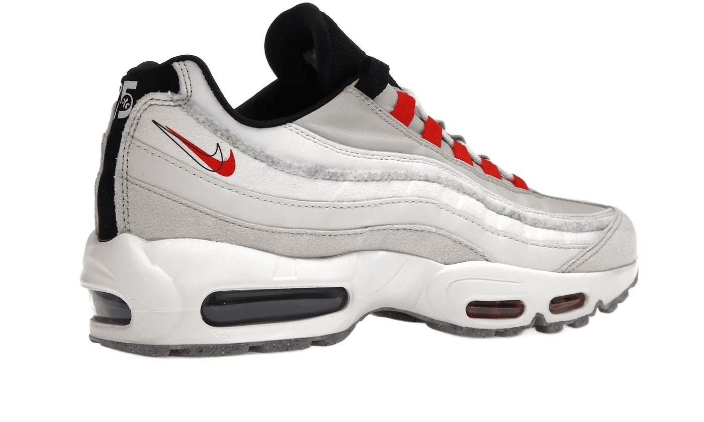 Nike Air Max 95 Light Bone Habanero Red