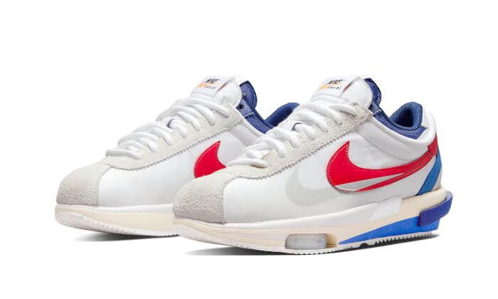 Nike Cortez 4.0 Sacai White University Red Blue