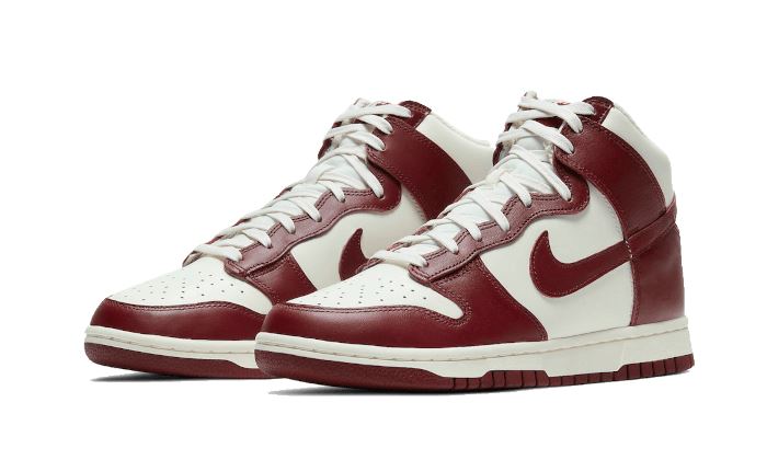 Nike Dunk High Sail Team Red