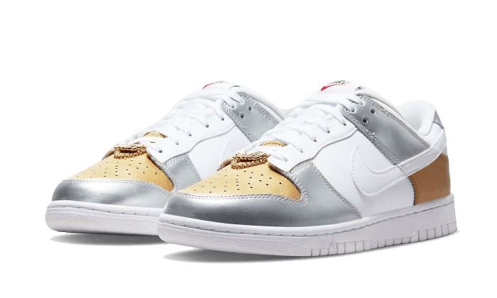 Nike Dunk Low Gold Silver