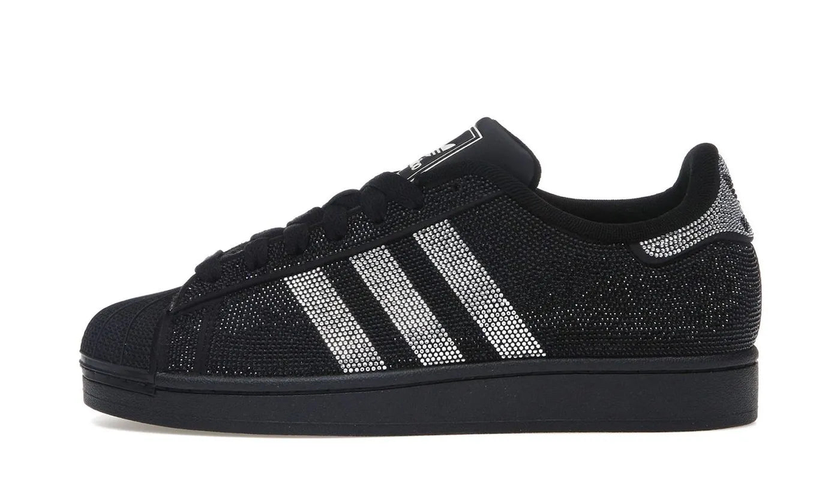 Adidas Superstar II Rhinestone Black Silver
