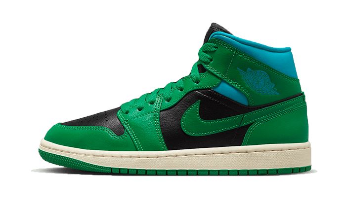 Air Jordan 1 Mid Lucky Green Aquatone