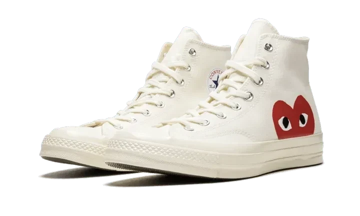 Converse Chuck Taylor All-Star 70s Hi Comme des Garçons PLAY White