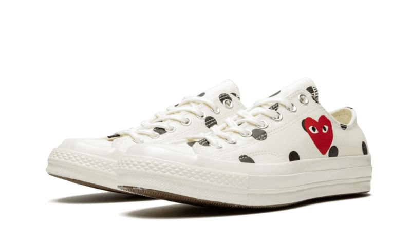 Converse Chuck Taylor All-Star 70s Ox Comme des Garçons PLAY Polka Dot White