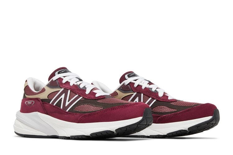 New Balance 990v6 MiUSA Teddy Santis Burgundy Tan