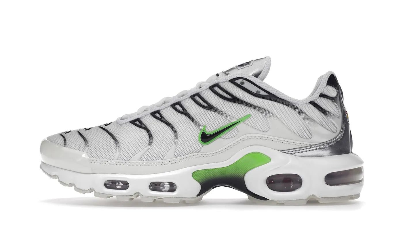 Nike Air Max Plus White Neon Metallic Silver